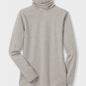 Duluth Trading Co Women's Gray  Long Sleeve Turtleneck